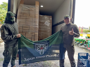 Благодійний фонд "Спільна справа" передав наступну партію харчових продуктів госпітальєрам